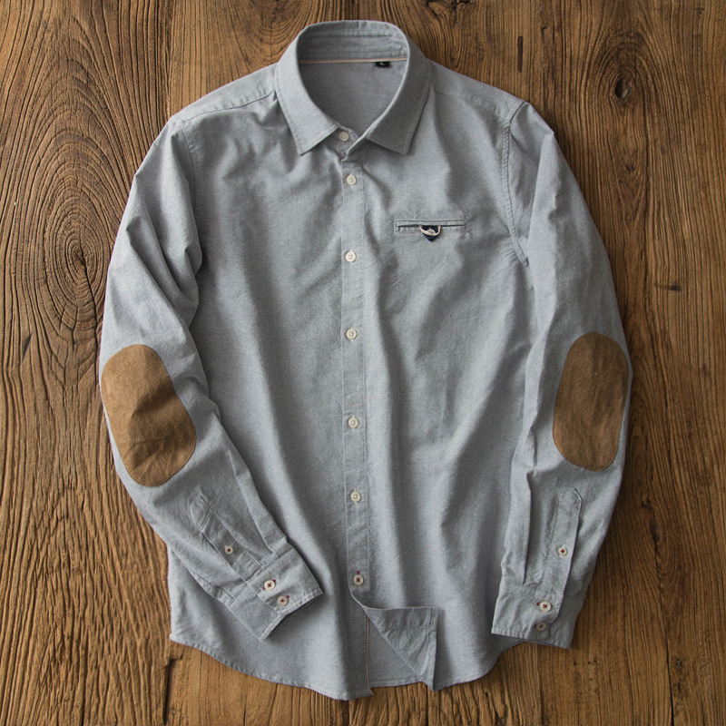 Oxford Cotton Casual Shirt Business - Oxford Retro Shirt Japanse Business Casual