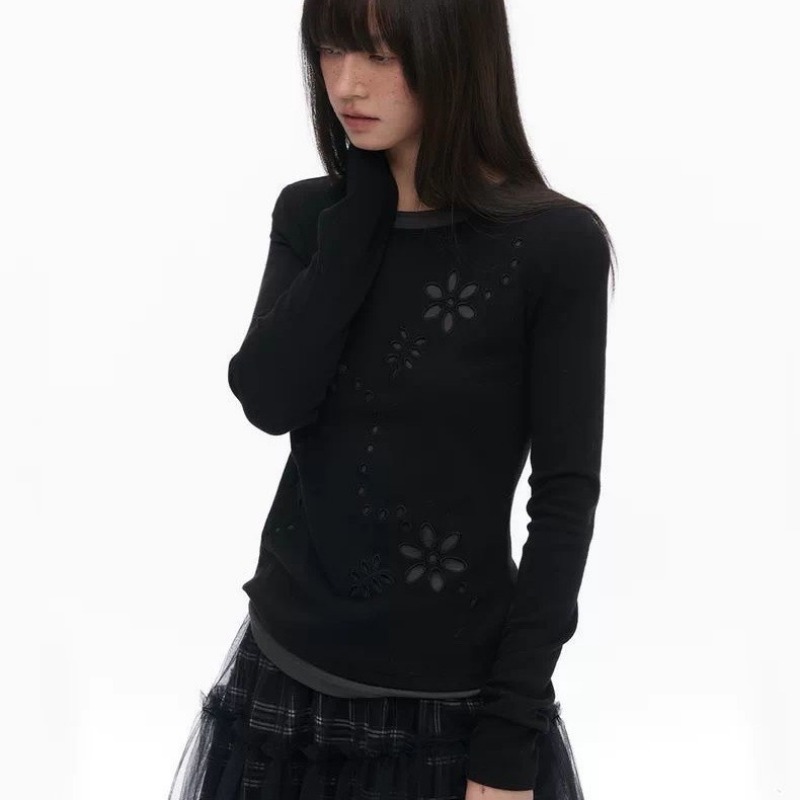 Y2K Dames Dubbellaags Geborduu - T-Shirts recensie en prijs